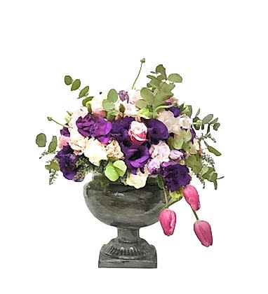 Lisyantus Gül Lale ve Okaliptus