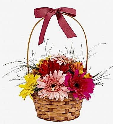 Renkli Gerbera Sepeti