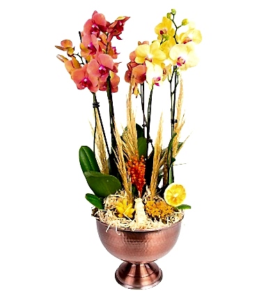 Premium Bakır Design Orchid