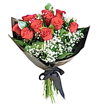 11 Adet Kırmızı Gül Buketi